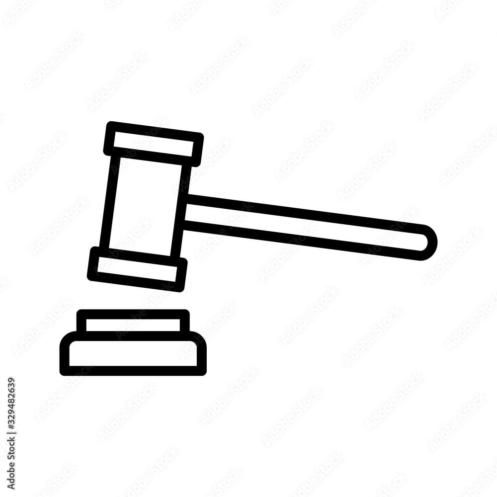 gavel law icon vector gavel law icon vector