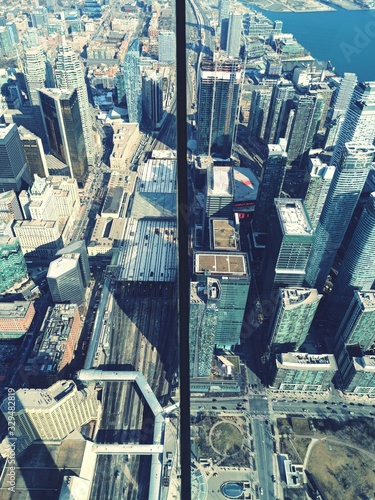 Photography Toronto city Ariel view from CN Tower