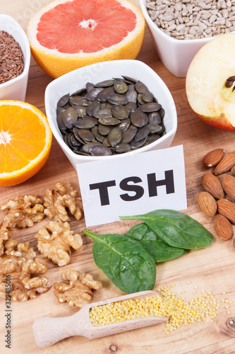 Products and ingredients containing vitamins for healthy thyroid