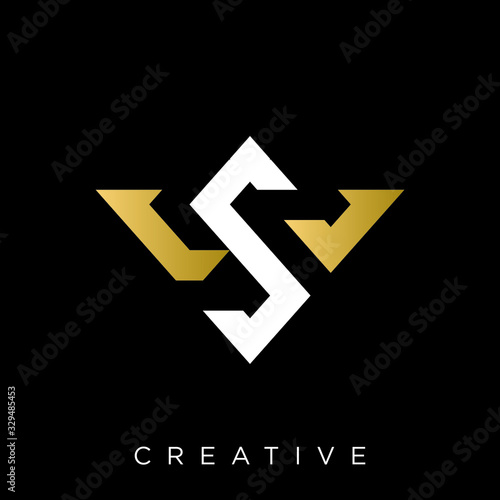 sw logo design vector