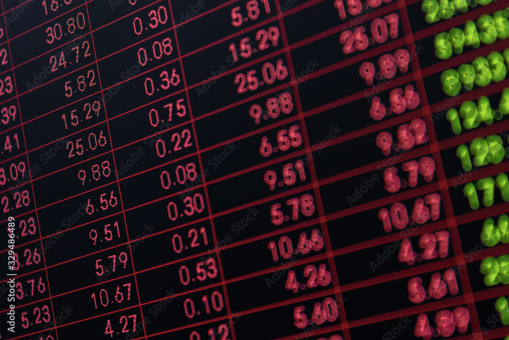 Fototapeta premium Background of stock financial market concept