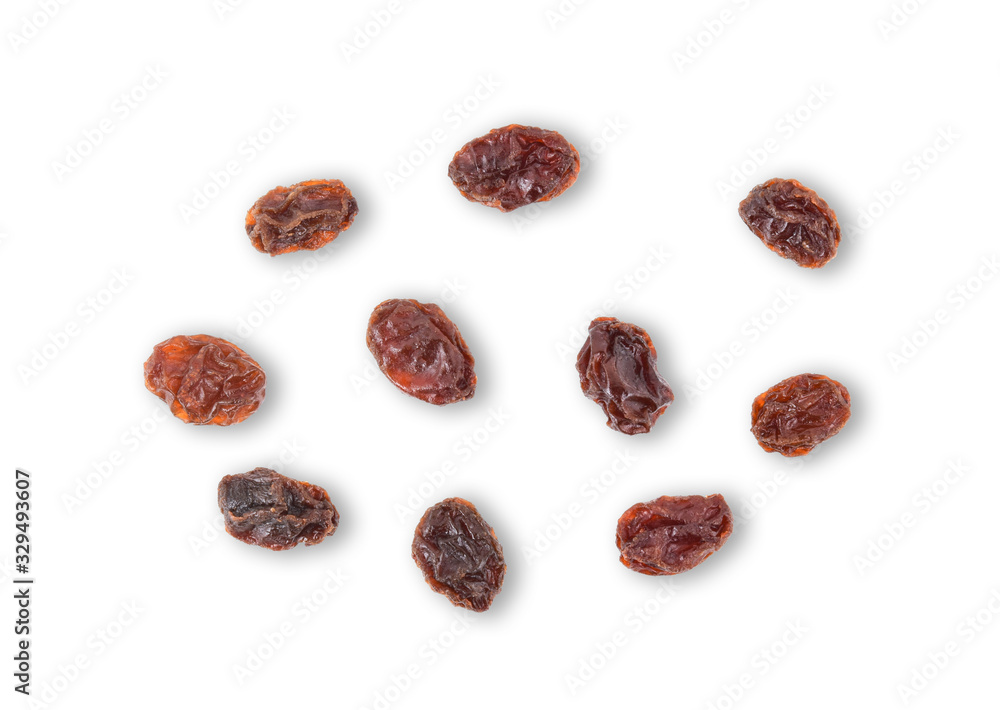 Raisins isolated on white background Raisins isolated on white background