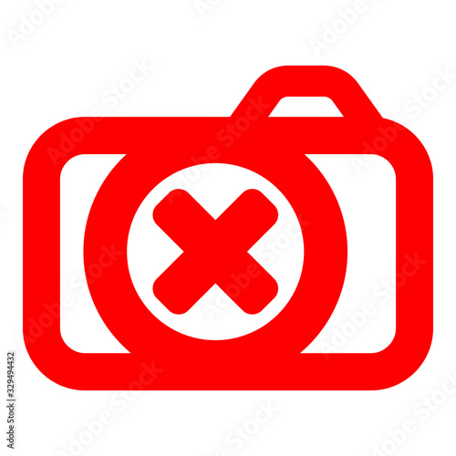 Wrong mark, cross sign, and prohibition sign for website, web page, design, and business.