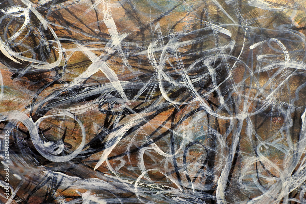 white doodles on a bronze background. muted bronze shades. sketch in the style of abstract expressionism. white doodles on a bronze background. muted bronze shades. sketch in the style of abstract expressionism.
