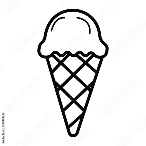 Ice cream icon vector illustration