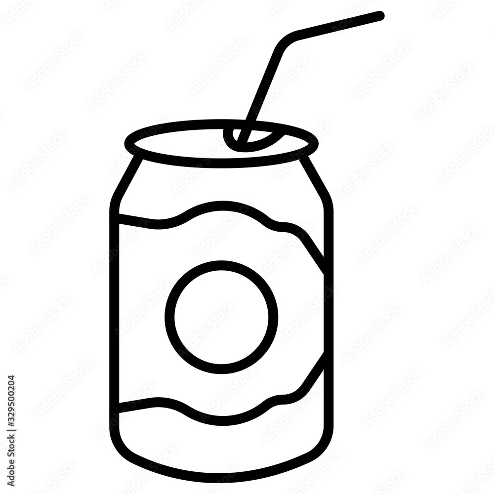 Soda Cans with tube icon Soda Cans with tube icon