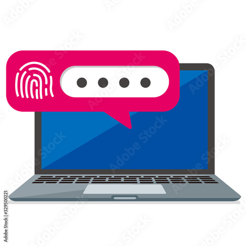 secure flat icon illustration vector 