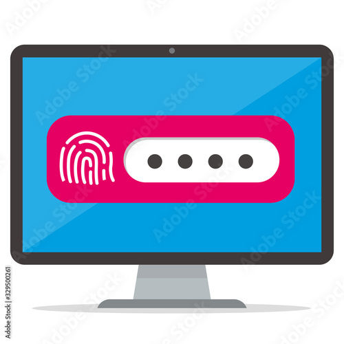 secure flat icon illustration vector 