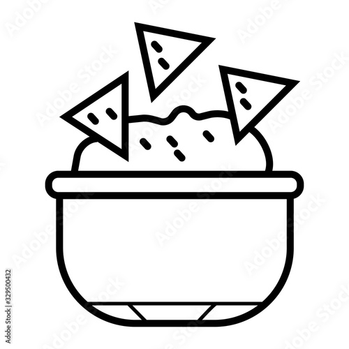 Nachos vector icon illustration photo