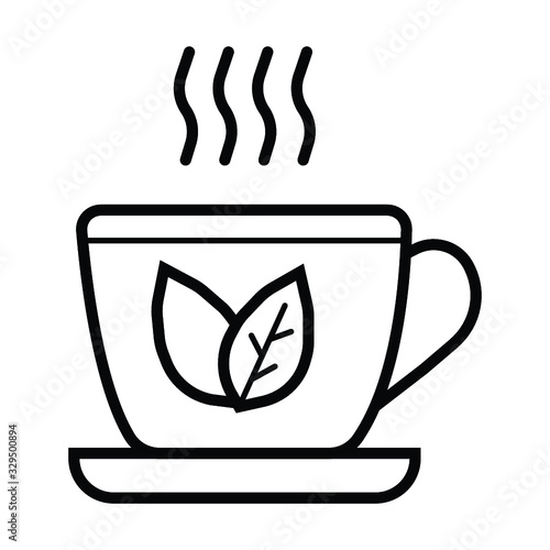 Tea icon vector illustration photo