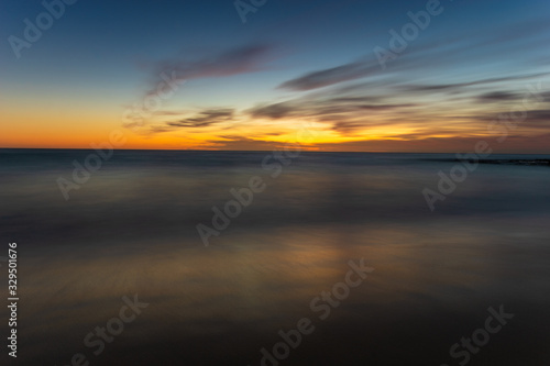 beautiful sky over the ocean before sunrise © Mike Mareen