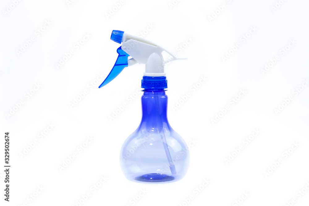 Plastic spray bottle isolated on white background. Plastic spray bottle isolated on white background.