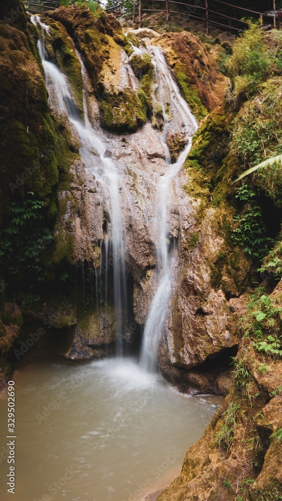 waterfall in forest waterfall in forest