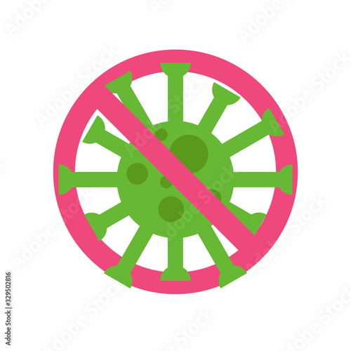 COVID-19 corona virus, virus wuhan from china icon. Vector illustration.