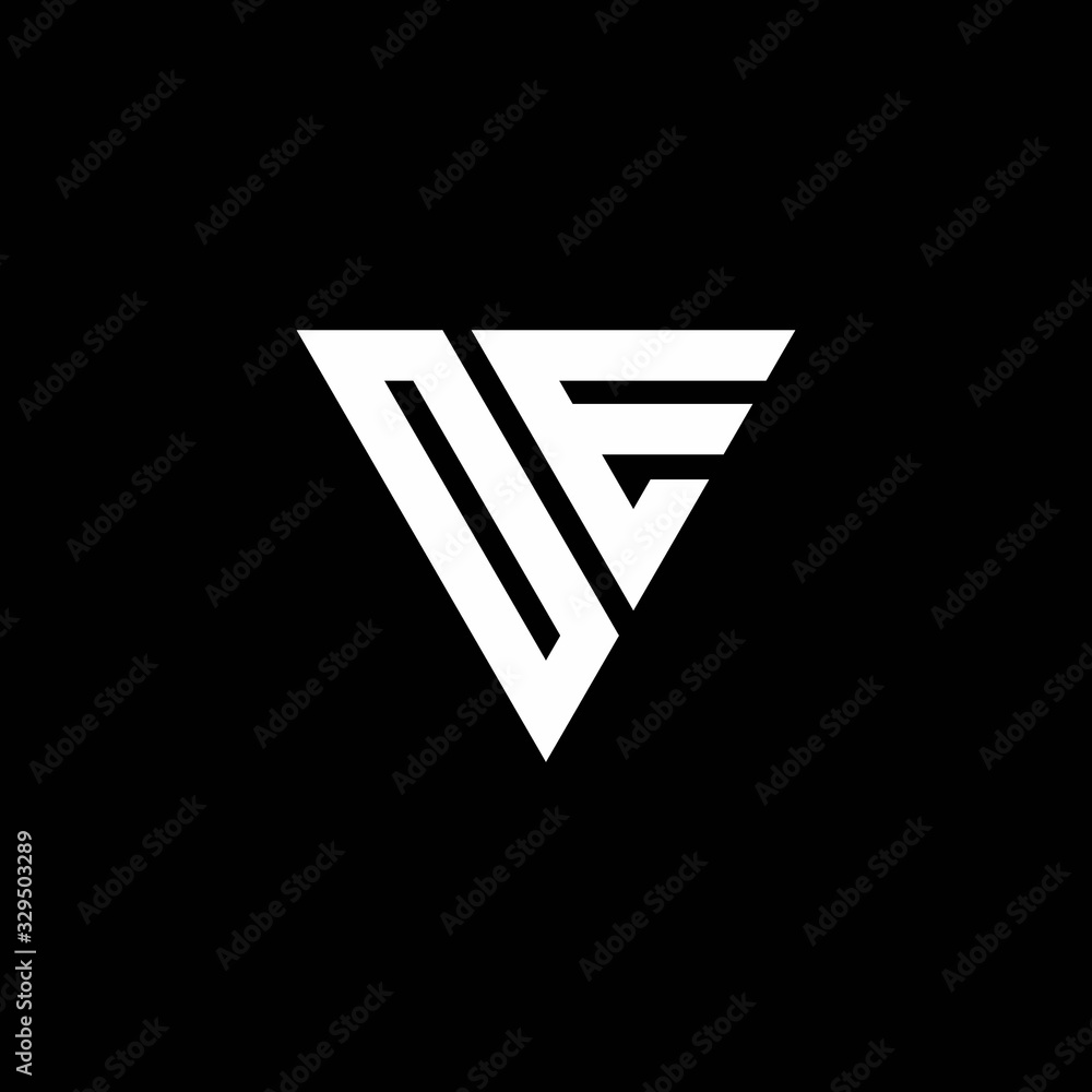 OE Logo letter monogram with triangle shape design template OE Logo letter monogram with triangle shape design template
