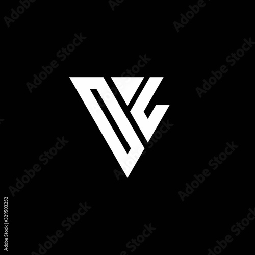 Free Download OL Logo letter monogram with triangle shape design template - GFXLoad