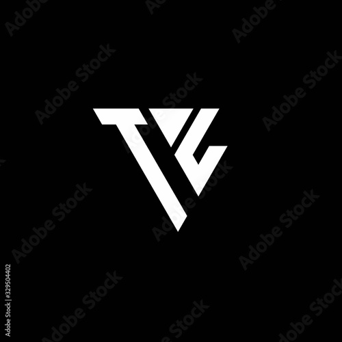 Free Download TL Logo letter monogram with triangle shape design template - GFXLoad