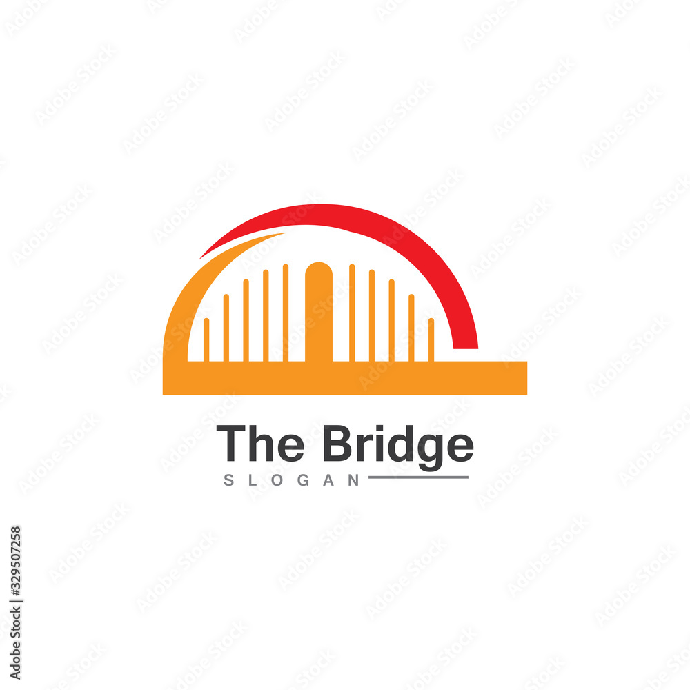 Business Bridge Logo Design Vector Icon Template design Business Bridge Logo Design Vector Icon Template design
