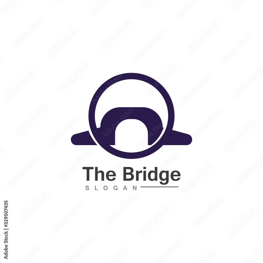 Business Bridge Logo Design Vector Icon Template design Business Bridge Logo Design Vector Icon Template design