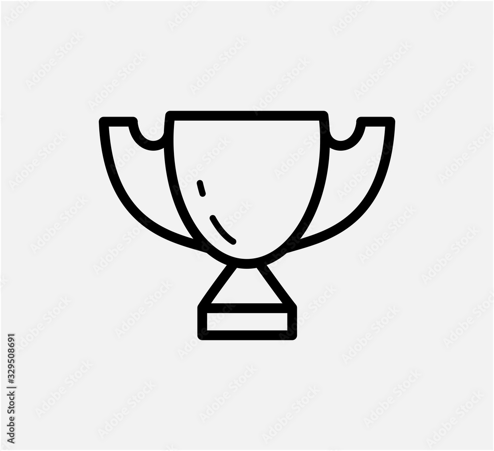 Trophy icon vector logo design template Trophy icon vector logo design template