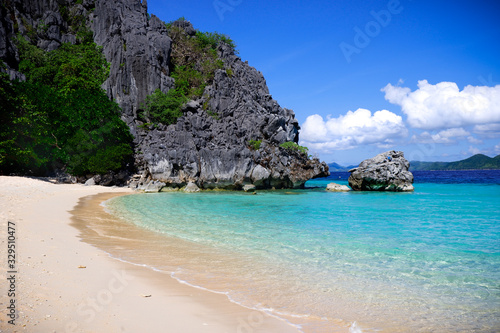 Black island beach. Coron, Philippines. © scale_08