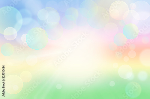 Abstract Colorful Spring Summer Nature Background