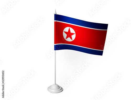 Free Download World desk flag waving 3D rendering isolated white background  - GFXLoad