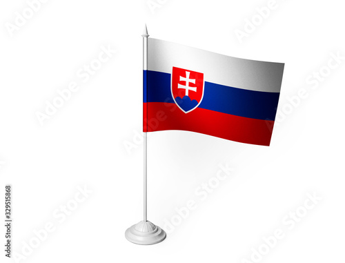 Free Download World desk flag waving 3D rendering isolated white background  - GFXLoad