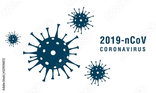 Coronavirus 2019-nCoV. Corona virus icons. Vector illustration photo