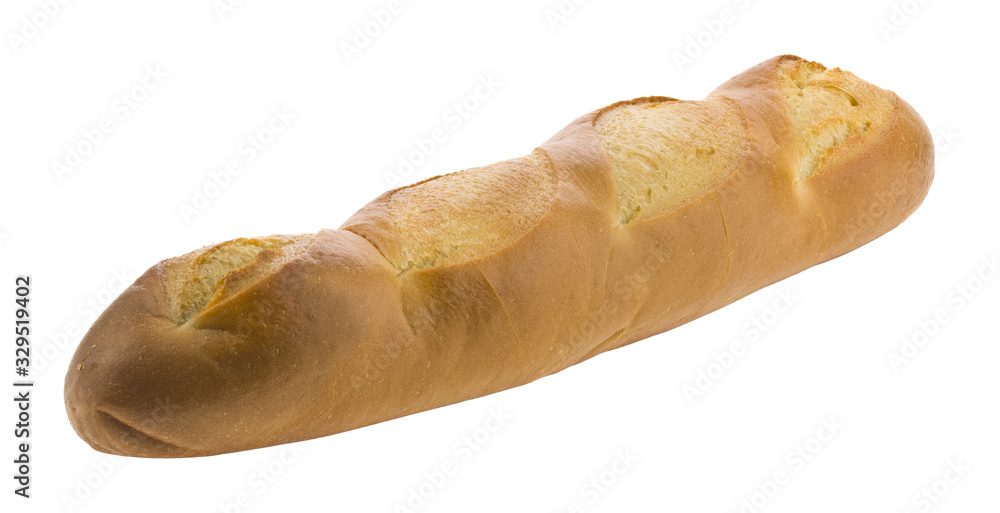 Closeup loaf of bread isolated on white background. Closeup loaf of bread isolated on white background.