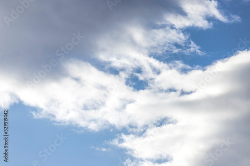 Blue sky background with clouds