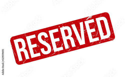 Reserved Rubber Stamp. Red Reserved Rubber Grunge Stamp Seal Vector Illustration - Vector