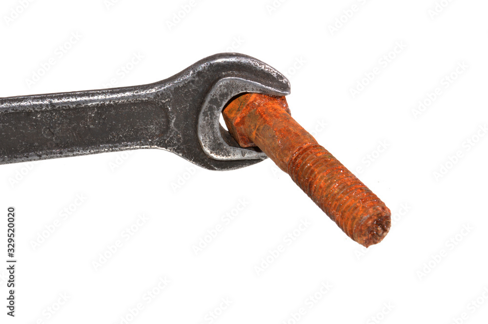 spanner isolated on white background