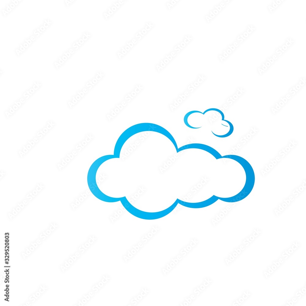 vector cloud technology logo template illustration vector cloud technology logo template illustration