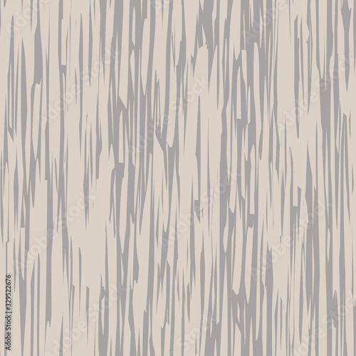 Light oak wood seamless vector pattern background. Painterly hand drawn irregular vertical woodgrain backdrop. Monochrome wooden texture all over print. Neutral brown color wash effect. For print
