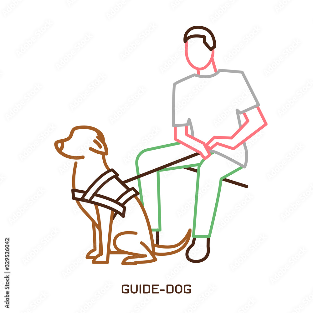 Guide dog icon Guide dog icon