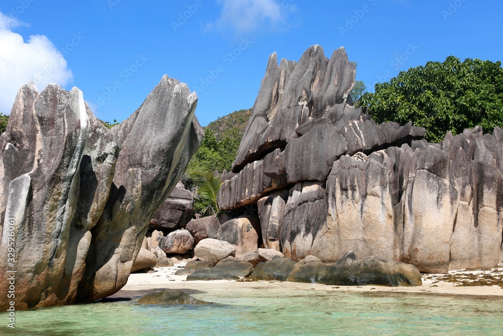 Les rochers des Seychelles