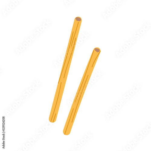 16-artboards-templateBamboo straw for cocktail or drink, natural substitute for plastic straws, zero waste alternative, sustainable living,isolated vector 