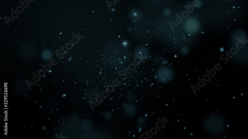 dust particles and bokeh background