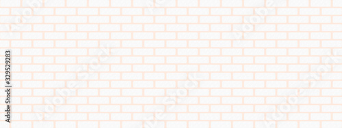 White brick wall panorama background vector illustration graphic design 