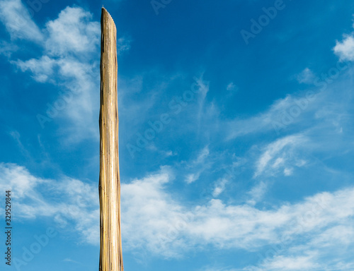 Caja Madrid Obelisk in Plaza de Castilla, Madrid, Spain