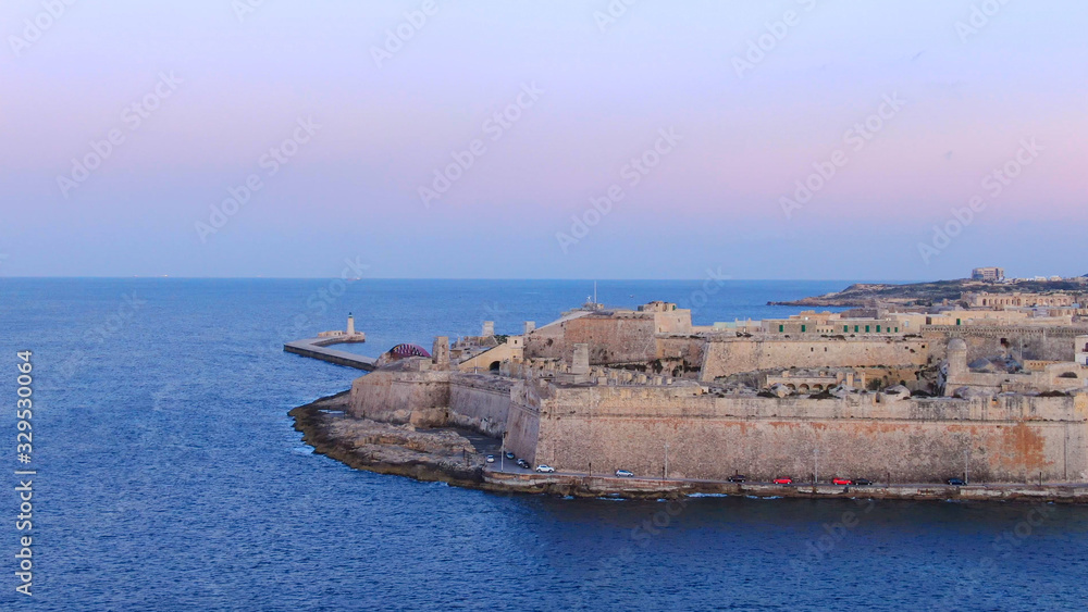 Aerial view over the city of Valletta - the capital city of Malta - aerial photography Aerial view over the city of Valletta - the capital city of Malta - aerial photography