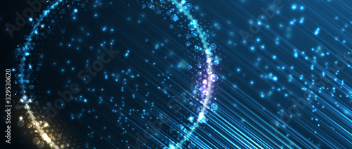 Technology data background, idea of global business solution