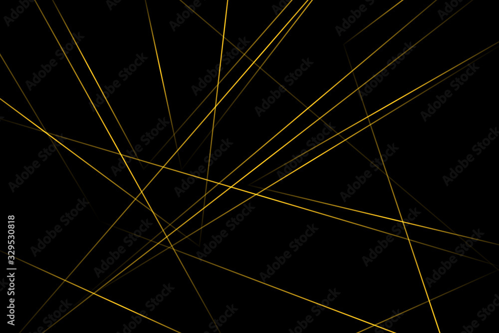 Fototapeta Abstract black with gold lines, triangles background modern design. Vector illustration EPS 10.