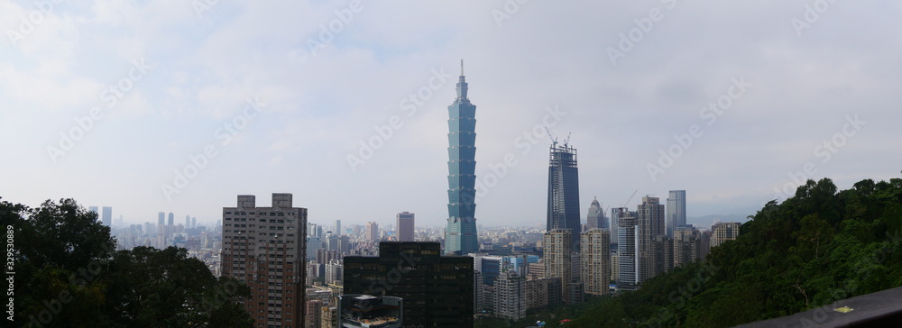 Fototapeta premium 台北101パノラマ写真