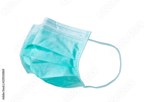 surgical mask sanitation protect covid19 virus dust pm2.5 healthy deadly contagious disease on white background clipping path