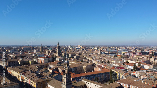 aerial view of parma in italy