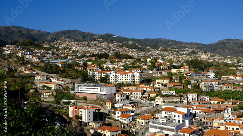 Funchal hillsides and houses, Funchal, Madeira, Portugal © Jerry