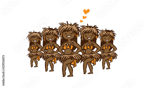 ori tahiti five people