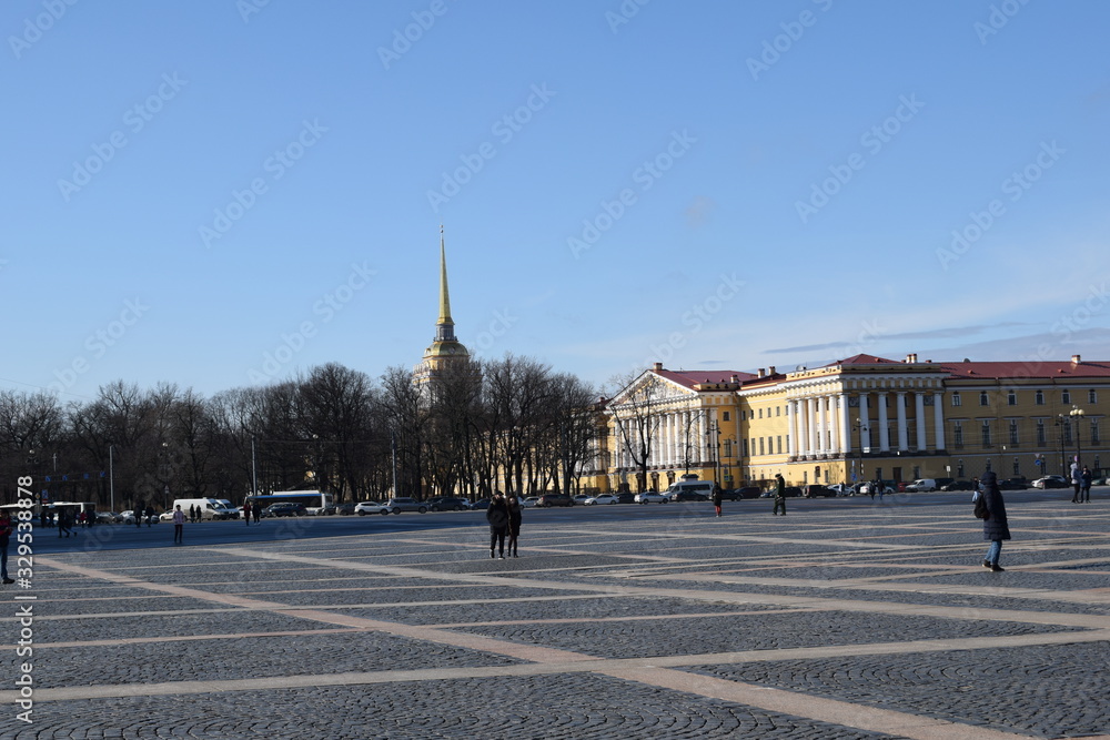 historical place square in Saint Petersburg